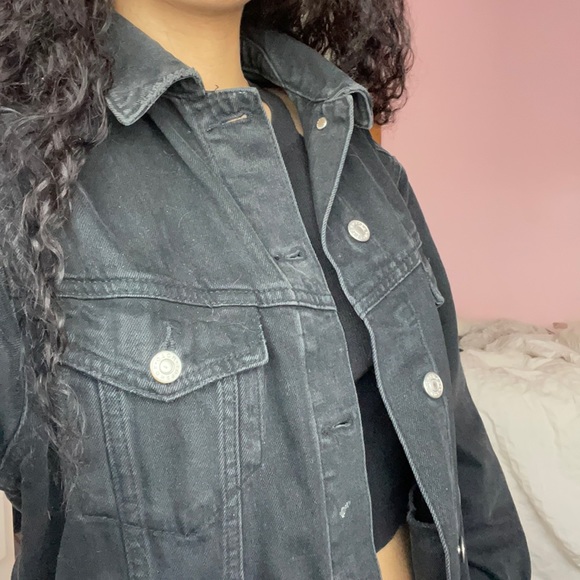 Topshop oversized jean jacket - Picture 2 of 4